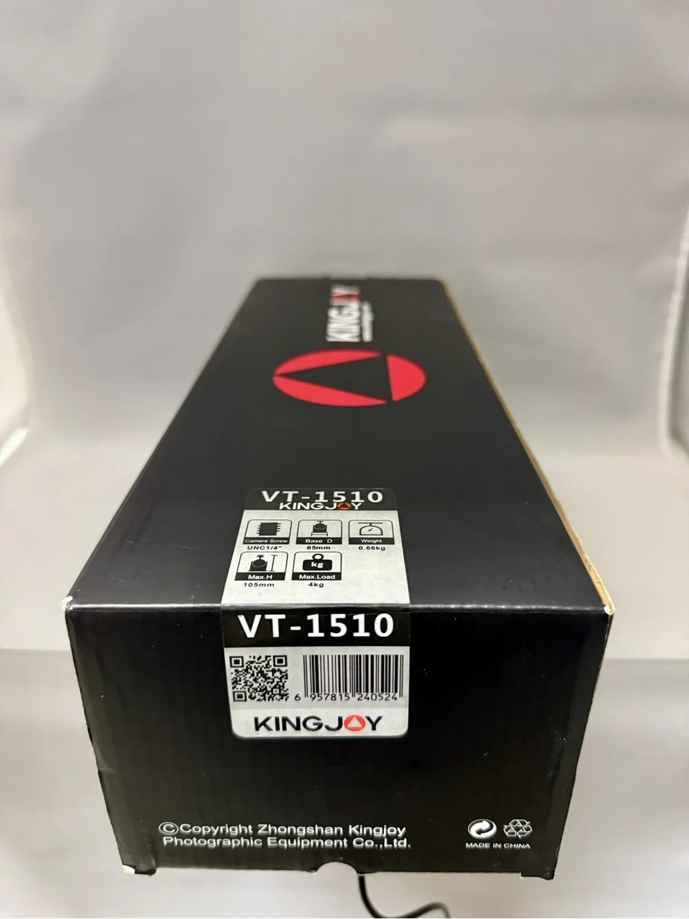 Kingjoy VT-1510 Fluid Tripod Head w/ Quick Release, Pan & Tilt for Videography